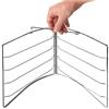 Grizzly Porta pizza, supporto chiudibile per un massimo di 4 teglie per pizza rotonde da 28 cm, portapizza per forno - per cuocere 4 pizze contemporaneamente
