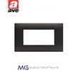 Ave 44PJ04GTK Placca tecnopolimero Young S44 - 4 Mod