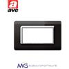 Ave 44PY04NAL Placca tecnopolimero S44 - 4 Mod