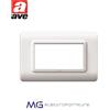 Ave 44PY04B Placca tecnopolimero S44 - 4 Mod
