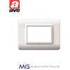 Ave 44PY03B Placca tecnopolimero S44 - 3 Mod