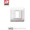 Ave 44P31B Placca tecnopolimero S44 , Scatola Rotonda - 1 Mod