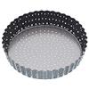 Master Class MasterClass Crusty Bake Teglia Perforata, Scanalata e Antiaderente con Base Rimovibile, 18 cm - Grigio