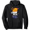 Il Negozio Di Gatti Purrrfect Cat per Le Donne Ragazze Kitty Pile Gatti Anime Kawaii Neko Felpa con Cappuccio