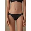 Intimissimi Slip In Seta E Pizzo Nero