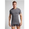Intimissimi T-shirt In Cotone Superior Elasticizzato Grigio Scuro