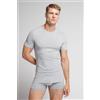 Intimissimi T-shirt In Cotone Superior Elasticizzato Grigio