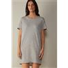 Intimissimi Camicia Da Notte In Cotone Ultrafresh Grigio