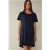 Intimissimi Camicia Da Notte In Cotone Ultrafresh Blu