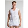 Intimissimi Canotta Scollo A V In Cotone Superior Extrafine Bianco