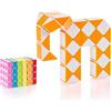 CUBIDI® Mini Serpenti Magici Puzzle - Gadget Regalo di Compleanno bambini, Regalini Festa Bambini - Serpente Giocattolo, Gioco Rompicapo Bambini e Adulti, Magic Snake - 1pz 48 Blocchi (Arancio)