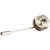 Sparks of Time Spilla da donna in argento placcato oro 448, resina