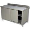 Ristosubito Tavolo Armadiato Inox con porte scorrevoli Con alzatina Modello A156A