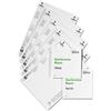 Durable 485202 Door sign refill, fogli A4 stampabili microperforati per targhe fuori porta, bianco, confezione da 10 fogli (20 inserti)