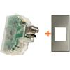 Fanton caricatore USB A+C compatibile Bticino Axolute grigio metallizzato - 82893-AG