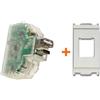 Fanton caricatore USB A+C 2,4A compatibile Vimar Idea bianca - 82893-VB