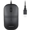 Perixx Title: Perixx PERIMICE-503 Mouse ottico con cavo, lavabile, certificato IP 67, nero.