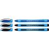 Schneider, Slider Memo XB, penna a sfera (con tappo, spessore del tratto:XB. Colore inchiostro: rosso/nero/blu Made in Germany), astuccio da 3 pezzi 3er schwarz/schwarz/blau
