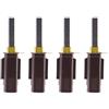 YINETTECH 4 spazzole di carbone per aspirapolvere, supporto motore di ricambio adatto per parti Numatic compatibili con 230155 230240 2311480