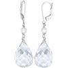 Elli Orecchini da Donna in Argento 925 con Cristallo Bianco
