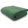 ZOLLNER Coperta da divano soffice 150x200 cm - Plaid morbido e di lunga durata verde scuro - lavabile a 40°C - cotone misto - con bordo elegante - qualità alberghiera - certificato OEKO TEX (R)