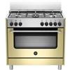 Bertazzoni La Germania La Germania AMN965ECRV Cucina Gas 5 Fornelli con Forno Elettrico da 90 cm Crema