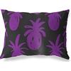 BonaMaison Viola-Nero Fodera per Cuscino Cotone e Copricuscini Federa per Divano Casa Soggiorno Camera da Letto Decorazione Interni ed Esterni, 45x60 Cm - Progettata e Prodotta in Turchia
