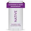 Native Deodorante - Natural Deodorant - Vegan, Glutine Free, Cruelty Free - Free of Aluminum, Parabens & Solfati - Born in the USA - Lavender & Rose…
