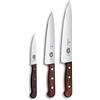 Victorinox, set di 3 coltelli per sfilettare Wood con manico in legno e lama in acciaio inox