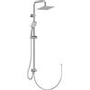 Ideal Standard A5862AA Idealrain Duo Cube colonna doccia, da abbinare a miscelatore monocomando esterno doccia