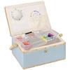 Navaris Scatola Kit Cucito - Valigetta Sarta Professionale 76 Accessori Ricamo - Forbice Ago Spilla Bottone Rivetto Automatico Rocchetto Filo Maglia