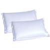 LZYMSZ 2pcs Federa Cuscino Seta, Standard 50 * 75CM Federe Letto Seta,Silky Soft & Ruga Libero Colore puro Seta Federa Senza Cerniera (white)