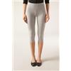 Calzedonia Leggings Capri In Cotone Grigio