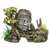 Nobby Aqua Ornaments Angkor WAT con Piante, 25 x 12,5 x 18 cm, 1 Pezzo