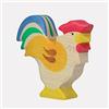 Holztiger 80014 - Figura in Legno, Soggetto: Gallo