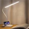 MAYTHANK Lampada LED Scrivania Batteria Ricaricabile 2000mAh, Luce Lettura Libro Senza Fili,Touch Control 3 Colori, 6 Luminosità Regolabili, Lampada Tavolo per Studiare