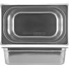 Vasca Inox Sottovuoto Gastronorm 1/2 - Professionale H 100mm