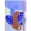 Letts Cheetah - Agenda accademica 21,22 settimanali, formato A5, colore: pesca