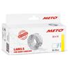 Meto Etichette prezzatrice (22x12 mm, bianco, 1 riga, 6000 pezzi, permanente multifunzione - congelatore, per Meto, Contact, Sato, ecc.)