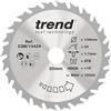 Trend Lama per Sega Circolare Wood, Diametro 134 mm, Foro 20 mm, 24 Denti, Taglio 1,7 mm, Angolo +15°, Metallo Duro (TCT), Finitura Media, CSB/13424