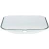 HYDRE BY STON Hydre stone - Lavabo d'appoggio rettangolo aria cristallo trasparente