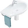 Ceramica Globo - Portasciugamani cromato per lavabo Grace asimettrico BO024