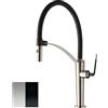 Newform - O'Rama miscelatore cucina cromo e nero opaco cod. 68735.05-093