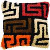 VERVACO Kit Latch Hook Cuscino Con SchienaleBOHO Kit Gancio Di Chiusura Tappeto ca. 40 x 40 cm Set Ricamo Principianti Casa Decorazioni Attività Creative Adulti Hobby Rilassanti Gobelin Cuscino