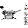 Home Trio Passaverdura con 3 Dischi, Acciaio Inox, 20 cm