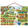 Janod - il Mio Giardino Magnetico - Giocattolo Educativo Didattico in Legno - 70 Magneti Inclusi - A Partire da 3 Anni, J05463