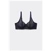 Tezenis Reggiseno Balconcino Non Imbottito In Pizzo Riciclato Paris Donna Blu