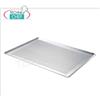 Teglia in ALLUMINIO Forato, Stampata a Vassoio con bordo Continuo Svasato, GN 2 1, Peso 0,6 kg, dim. cm 53x65x1h