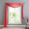 Gardinenbox, Tenda Decorativa per Interni, Poliestere, Colore Rosso, 600 x 140 cm.