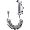 xocome Spruzzatore portatile per bidet con gancio per serbatoio dell'acqua e tubo flessibile telescopico in ABS da 150 cm, per la pulizia del pannolino del bagno, bagno per animali domestici, guardaroba,